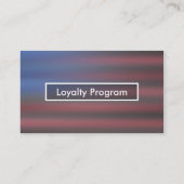 アメリカ国旗ぼやけパンチカード ロイヤリティカード (裏面)