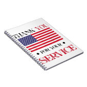 アメリカ国旗をありがとう ノートブック (右側)