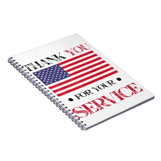 アメリカ国旗をありがとう ノートブック (右側)