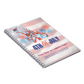 アメリカ国旗をテーマにした法人オフィスカスタム4th of July ノートブック (右側)