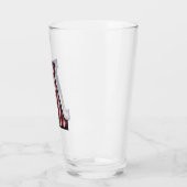 アメリカ国旗をモチーフにしたガラス。 タンブラーグラス (左)
