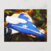 アメリカ国旗を受け取った兵士， 「ありがとう」 ポストカード (正面)