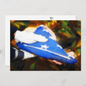 アメリカ国旗を受け取った兵士, 「ありがとう」 招待状 (正面/裏面)