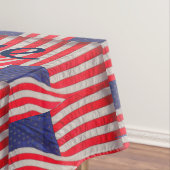 アメリカ国旗を愛国的な神に祝福 テーブルクロス (インサイチュ)
