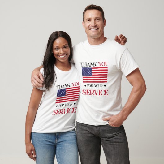 アメリカ国旗を拝借し、ありがとうございました Tシャツ (ユニセックス)