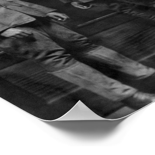 アメリカ国旗を持つアフリカ系アメリカ人兵士 ポスター (角)