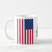 アメリカ国旗を持つオリンピア・マググ🇺🇸 コーヒーマグカップ (左)