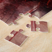 アメリカ国旗を持つハゲのワシ ジグソーパズル (側面)