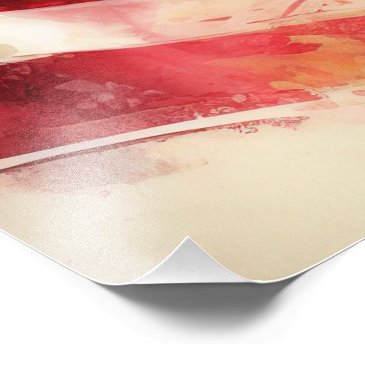 アメリカ国旗を持つハゲのワシ フォトプリント            (角)