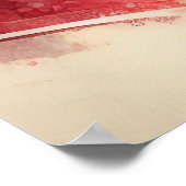 アメリカ国旗を持つハゲのワシ ポスター (角)