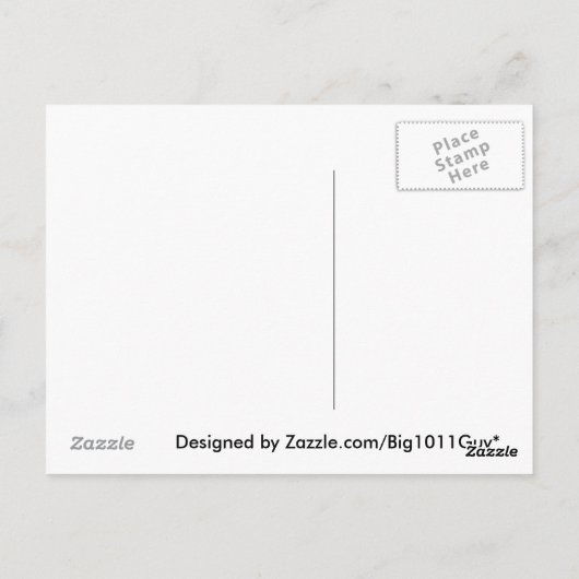 アメリカ国旗を持つハゲのワシ ポストカード (裏面)