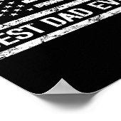 アメリカ国旗を持つパパのギフト男性の父ダ ポスター (角)