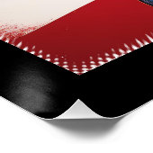 アメリカ国旗を持つ愛国的なボストンテリア ポスター (コーナー)