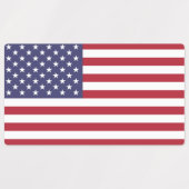 アメリカ国旗を持つ愛国的なラベル ラベル (デザイン1)