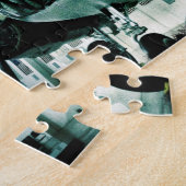 アメリカ国旗を持つ愛国的軍隊第二次世界大戦飛行機 ジグソーパズル (側面)