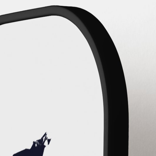 アメリカ国旗を持つ月の下のアメリカのカメ ピックルボールラケット (左詳細)