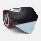 アメリカ国旗を持つ消防車の背面 ネクタイ (ロール)