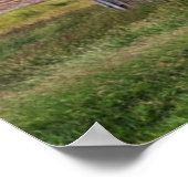 アメリカ国旗を持つ納屋 | Colfax,ワシントン ポスター (角)