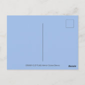 アメリカ国旗を振るかわいい愛国ゾウ ポストカード (裏面)