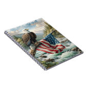 アメリカ国旗を掲げたハゲのワシ ノートブック (右側)