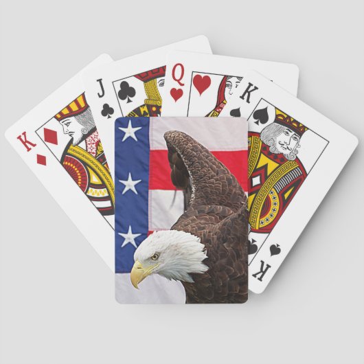 アメリカ国旗を掲げたハゲ・イーグル トランプ (裏面)