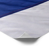 アメリカ国旗を掲げたハゲ・イーグル ポスター (角)