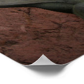 アメリカ国旗を掲げたフーバーダム像 ポスター (角)