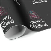 アメリカ国旗を掲げたメリークリスマス ラッピングペーパー (ロールコーナー)