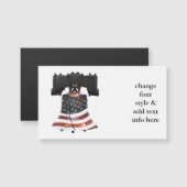 アメリカ国旗を掲げたリバティーベル (正面/裏面)