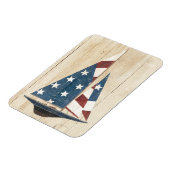 アメリカ国旗を掲げた帆船 マグネット (左側)