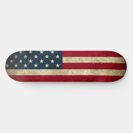アメリカ国旗を掲げた愛国的なスケートボード スケートボード (横)
