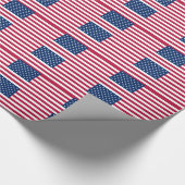 アメリカ国旗を掲げた愛国的な特殊な包装紙 ラッピングペーパー (角)
