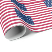アメリカ国旗を掲げた愛国的な特殊な包装紙 ラッピングペーパー (ロールコーナー)