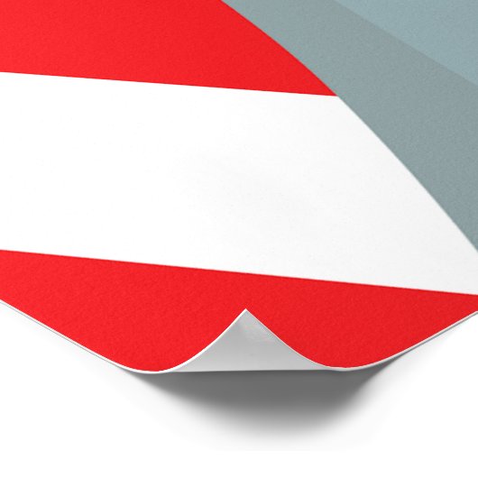 アメリカ国旗を掲げた自由の聖火の像 ポスター (角)