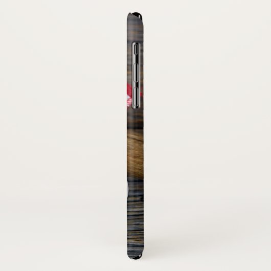 アメリカ国旗を掲げた野球 Case-Mate iPhoneケース (裏面/左)