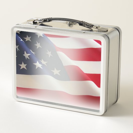 アメリカ国旗を掲げた「マスター・ブラスター」 EOD メタルランチボックス (裏面)