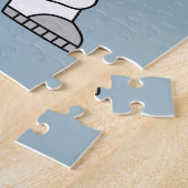 アメリカ国旗を掲げている宇宙飛行士。 ジグソーパズル (側面)