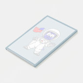 アメリカ国旗を掲げている宇宙飛行士。 ポストイット (アングル)