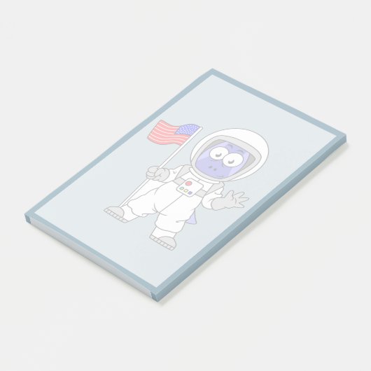 アメリカ国旗を掲げている宇宙飛行士。 ポストイット (アングル)