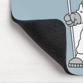 アメリカ国旗を掲げている宇宙飛行士。 マウスパッド (コーナー)