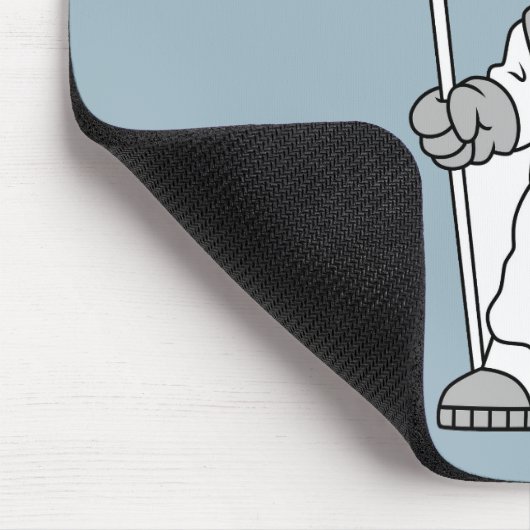 アメリカ国旗を掲げている宇宙飛行士。 マウスパッド (コーナー)