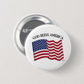 アメリカ国旗を掲げてアメリカを祝福せよ 缶バッジ (正面&裏面)