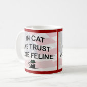 アメリカ国旗を掲げて投票する コーヒーマグカップ (正面左)