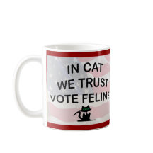 アメリカ国旗を掲げて投票する