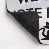 アメリカ国旗を掲げて投票する マウスパッド (コーナー)