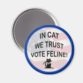 アメリカ国旗を掲げて投票する マグネット (正面/裏面)