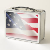 アメリカ国旗を掲げカスタムた「基本EOD」 メタルランチボックス (裏面)