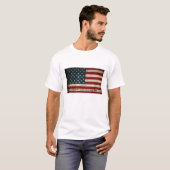 アメリカ国旗を自由と公正に Tシャツ (正面フル)
