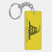 アメリカ国旗を踏み鳴らすな キーホルダー (正面左)