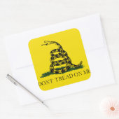 アメリカ国旗を踏み鳴らすな スクエアシール (封筒)